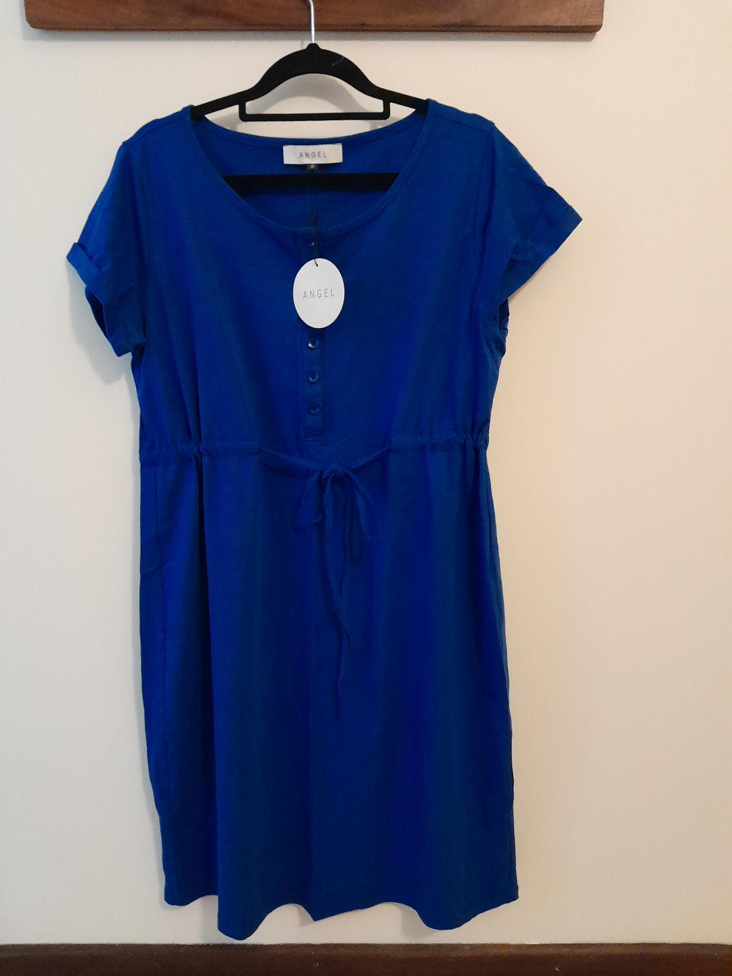 Blue Maternity & Nursing  Dress