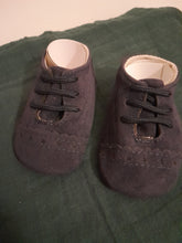 Load image into Gallery viewer, Blue baby lace up shoes
