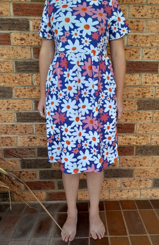 Mum flower dress - Mittens and Me Fashions 