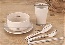 Load image into Gallery viewer, Wheat/Straw Dinner Set 6 pce Eco-Friendly - Tracey Glynn Fashions
