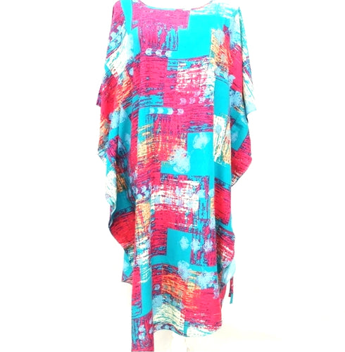 Maxi Dress Aqua Base Colour - Tracey Glynn Fashions