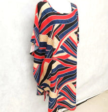 Load image into Gallery viewer, Maxi Dress in Red Asymmetrical Print - Tracey Glynn Fashions
