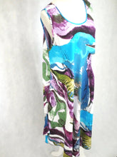 Load image into Gallery viewer, Maxi Dress Sleeveless In Blue Print. - Tracey Glynn Fashions
