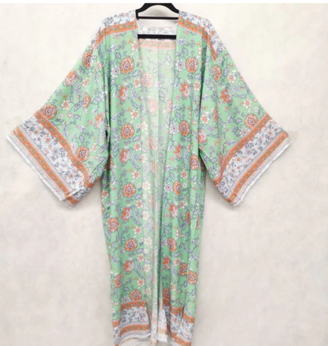 Large Long Kimono Dress - Mitten & Me Fashions 