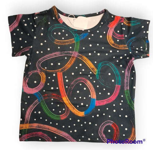 Rainbow Mini  T-shirt - Mittens and Me Fashions 