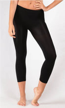 Load image into Gallery viewer, Leggings Black 3/4 Light Weight Soft Stretchy Tights Micro Fibre - Tracey Glynn Fashions
